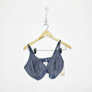 LIVELY Palm Lace Busty Bralette Smoke unpadded wireless womens 3 38D 40D NWT